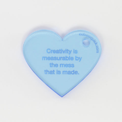 Heart Keychain: Creativity is measurable…