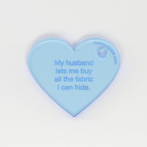 Heart Keychain: My husband lets me buy…