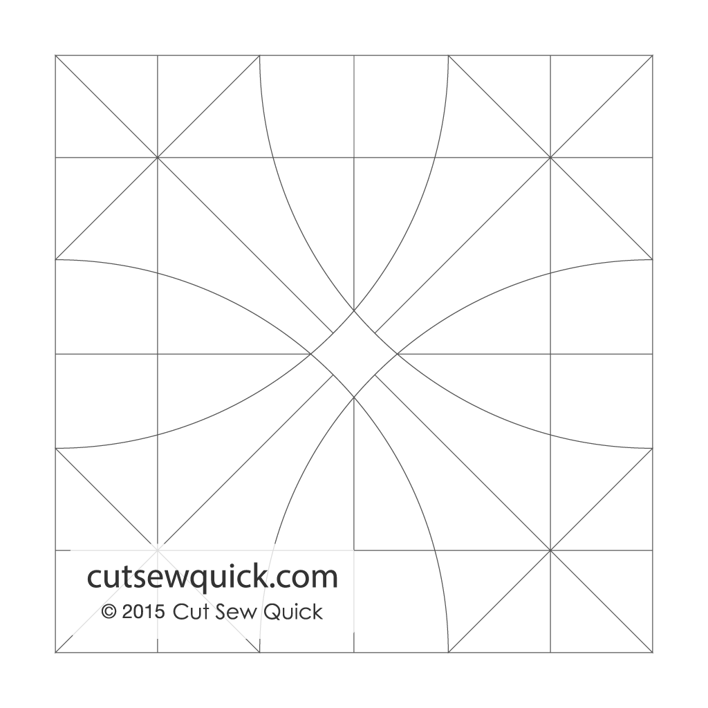 Flowering Snowball & More Quilt Template - 12 flowering-snowball-more-quilt-template-12-finished-cut-sew-quick