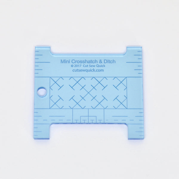 Mini Crosshatch & Ditch Longarm Ruler – Cut Sew Quick