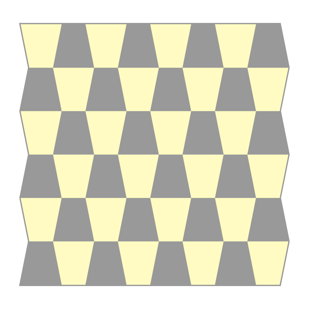 Example A: Two Color Quilt w/ Angled Side Edges & Binding