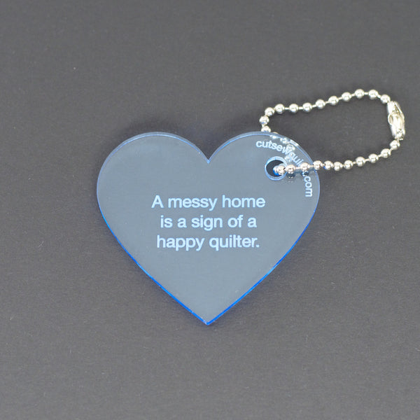 Heart Keychain: A messy home… – Cut Sew Quick
